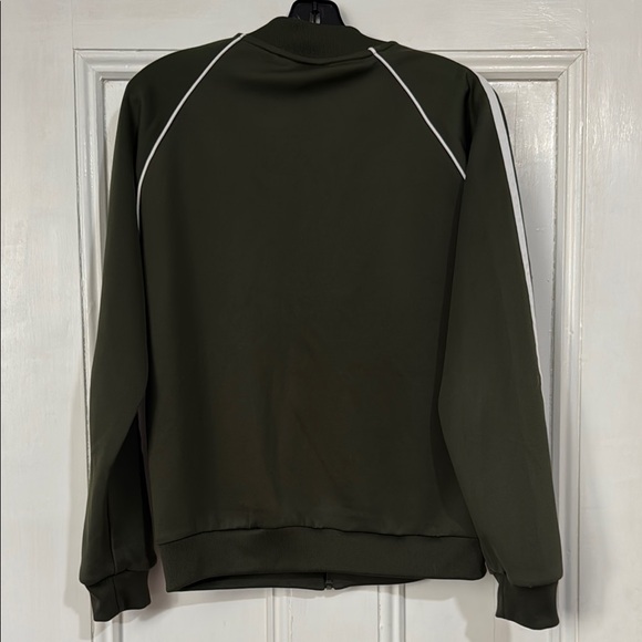 Adidas Olive Green Track Jacket - Picture 2 of 4